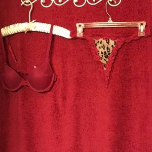 Bra and thong panty set